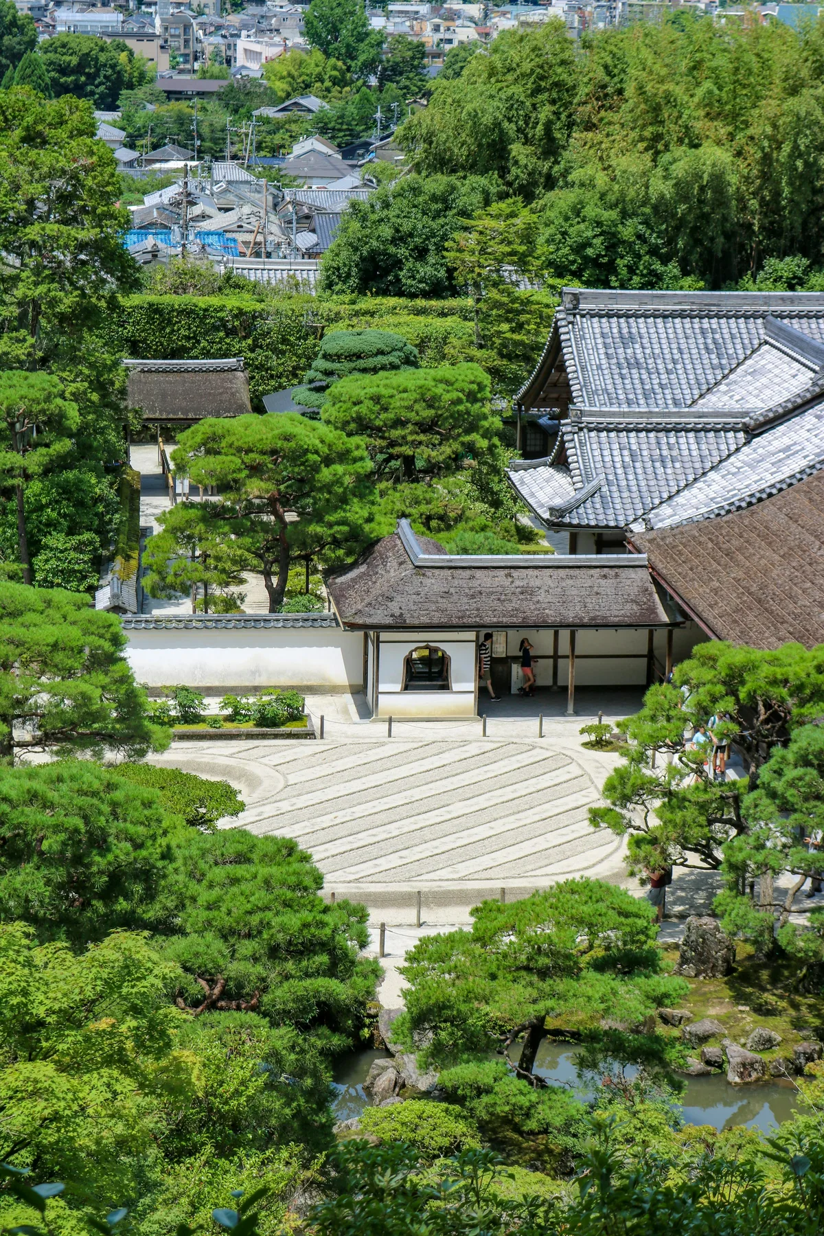 Traditional Japanese architecture and gardens in Kyoto; illustrative of Japan travel